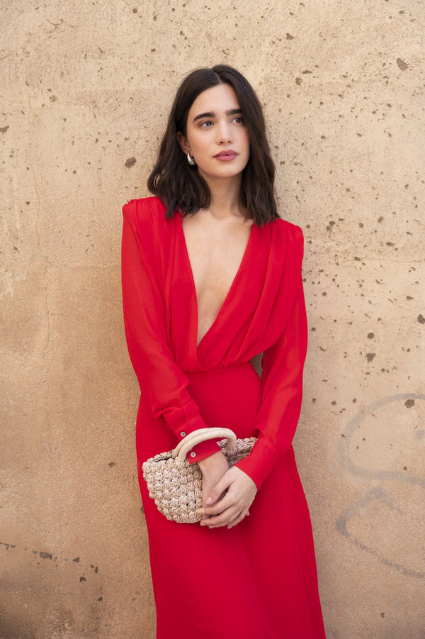 Abito MIDI in chiffon